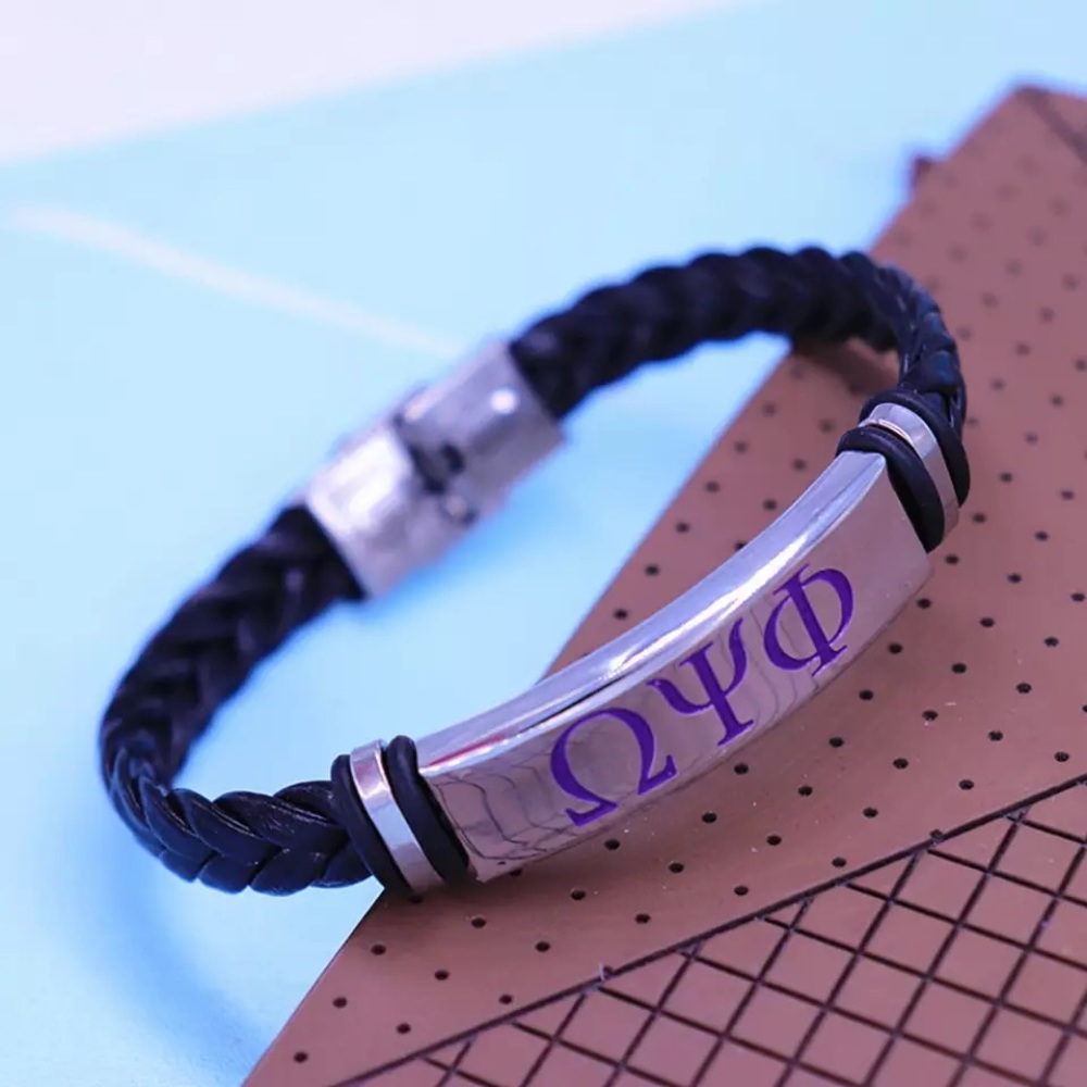 Omega Psi Phi Bracelet (Goldtone)